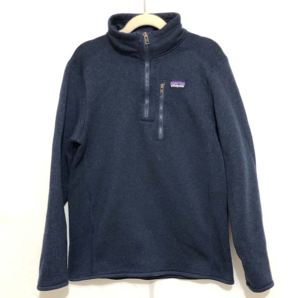 Patagonia Kids Navy Blue Fleece Pullover